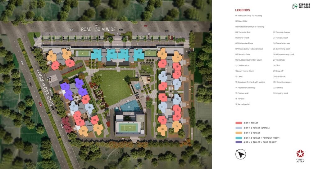 Express Astra Noida Extension Site Layout